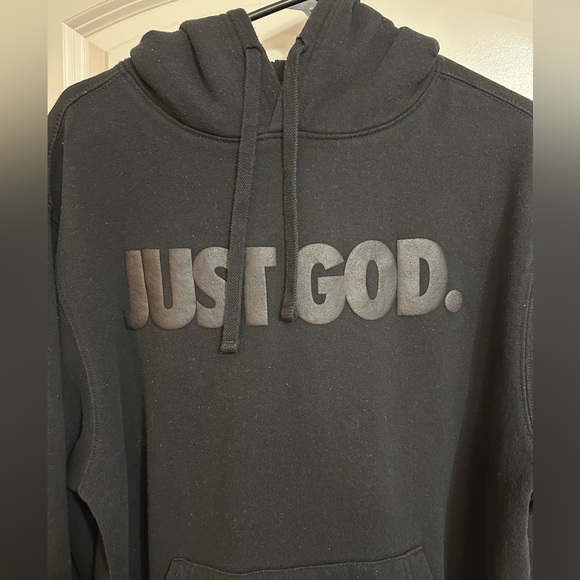 Just God / God is Dope Hoodie, L, Black - Picture 5 of 5